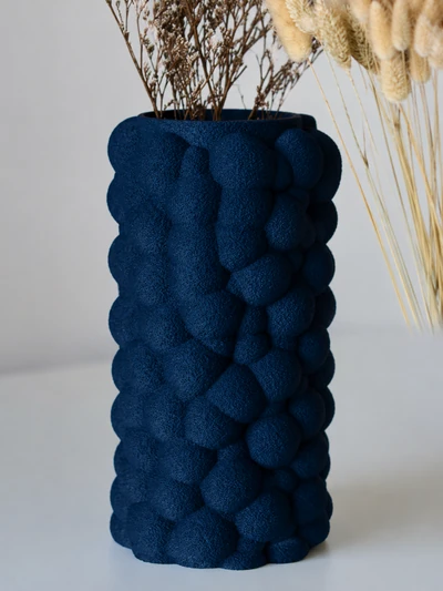 Puffra en Azul Oscuro