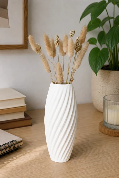 Texturia Spiral en Blanco Marfil